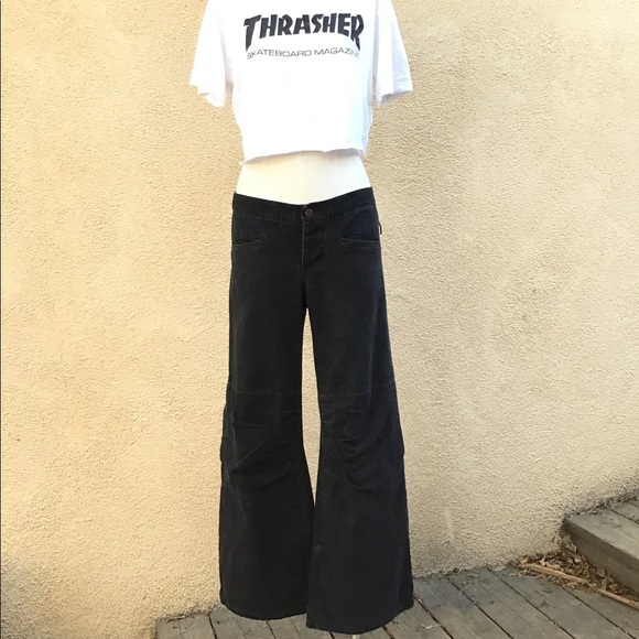 Ya-Ya Pants - Ya-Ya Flare Bell Heavy Cotton High Rise Pant 6